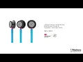 Stetoskop 3M™ Littmann® Classic III™ Monitoring, membranski nastavek temne barve, turkizna cev, rožnata osnova in temne slušalke, 68,5 cm, 5872 video
