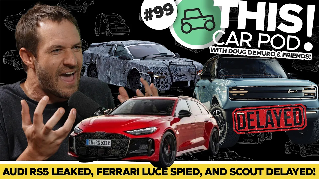 Audi RS5 Wagon Leaked! Ugly Ferrari Luce EV Spied, Will Scout Make it to Market? THIS CAR POD! EP99