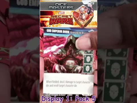 Dice Masters Secret Wars Display One Opening: Pack 5 #shorts