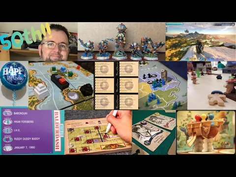 Josh Yaks about his 50th birthday gaming: Video and board games played in April 2026