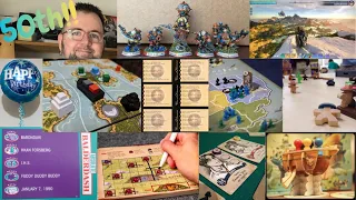 Josh Yaks about his 50th birthday gaming: Video and board games played in April 2026
