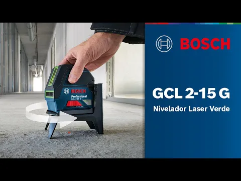 Nível a Laser Verde 15m GCL 2-15 G com Pontos de Prumo Bosch