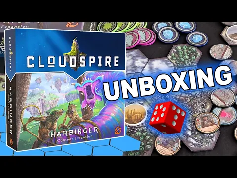 Cloudspire: Harbinger Expansion UNBOXING PREVIEW | Strategy Board Game