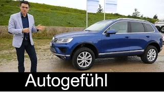 2016/2015 Volkswagen Touareg review + OFFROAD test ride VW Touareg Facelift - Autogefühl
