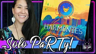 Harmonies ️ | Solo Board Game PaRTy!!! (Playthrough and Review/ Tutorial, yup!)