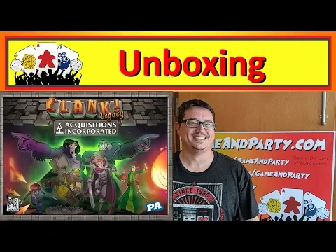 Clank Legacy: Acquisitions Incorporated Unboxing Board game