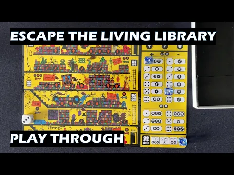 Escape the Living Library board game solo play through