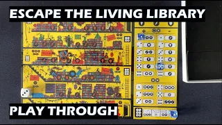 Escape the Living Library board game solo play through