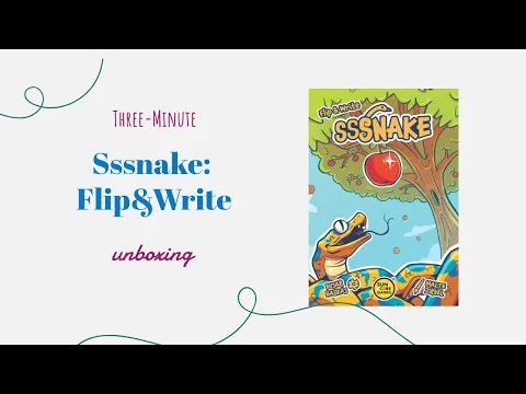 Sssnake: Flip & Write - 3-Minute Unboxing