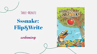 Sssnake: Flip & Write - 3-Minute Unboxing