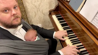 First Time My Baby Hears Mozart. First Time He Hears a Song