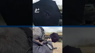 Your ultimate defense against bad weather... and worse! ☔ #umbrella #tech #bullet