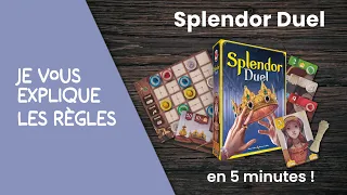 Je vous explique les règles du jeu SPLENDOR DUEL en moins de 5 minutes!