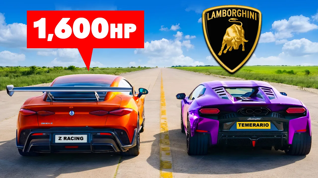 China’s Bugatti killer v Lambo Temerario: DRAG RACE