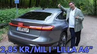 Audi A6 Sportback med lilla batteriet efter 129 mil: Det räcker för långresan