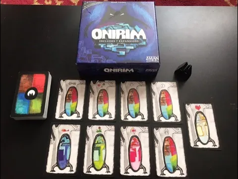 Onirim solo game (Oniverse series) with Mirrors expansion