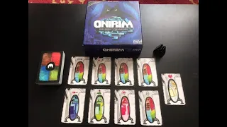 Onirim solo game (Oniverse series) with Mirrors expansion