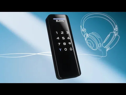 Fechadura Digital Elsys Senha e TAG POP Prata Sobrepor