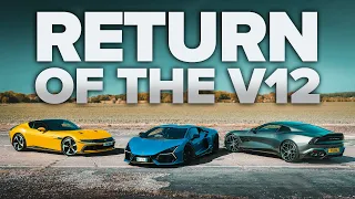 Lamborghini Revuelto vs Aston Martin Vanquish vs Ferrari 12Cilindri | Why nothing beats a V12
