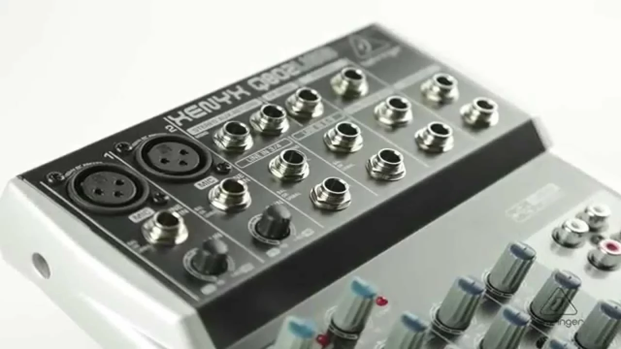 Product video thumbnail for Behringer Xenyx Q802USB 8-Input Mixer with Gator Bag