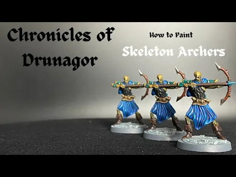 Episode one: How to paint the Skeleton Archer's from Chronicles of Drunagor: Age of Darkness