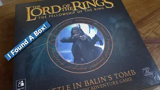 Battle In Balin's Tomb; I Found One! Unboxing & Chat - The Lord Of The Rings SBG Boxed Game