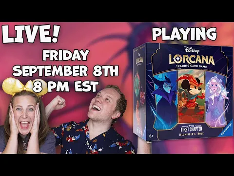 GAME NIGHT! Live Playthrough and Thoughts on Disney Lorcana!