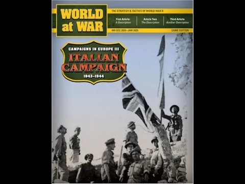 World at War #99 Italian Campaign Unbagging (CiE v3)