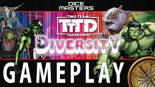 Dice Masters Two Team Takedown Diversity Gameplay | Championship Round | Epic Dice Battles!