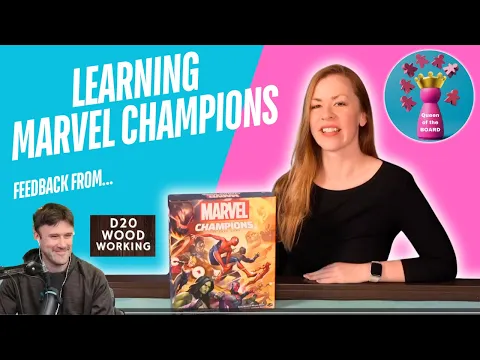 Learning Marvel Champions: Spiderwoman vs Sandman - with D20woodworking