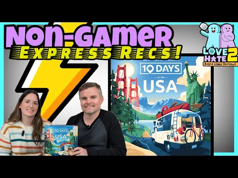 10 Days In The USA - A Non-Gamer's Express Review Of This Trip Building Family Game