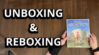 7 Wonders Architects: Medals Expansion - Unboxing & Reboxing with assembly - What's in the Box?