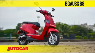 BGauss B8 review - The latest electric scooter on the block | First Ride | Autocar India