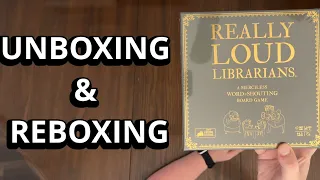 Really Loud Librarians - Board Game from Exploding Kittens Unboxing & Reboxing - What's in the Box?