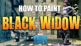 How to Paint Black Widow from Marvel: Crisis Protocol