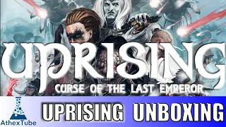 Uprising Curse of the Last Emperor Kickstarter All In Board Game Unboxing in 4k