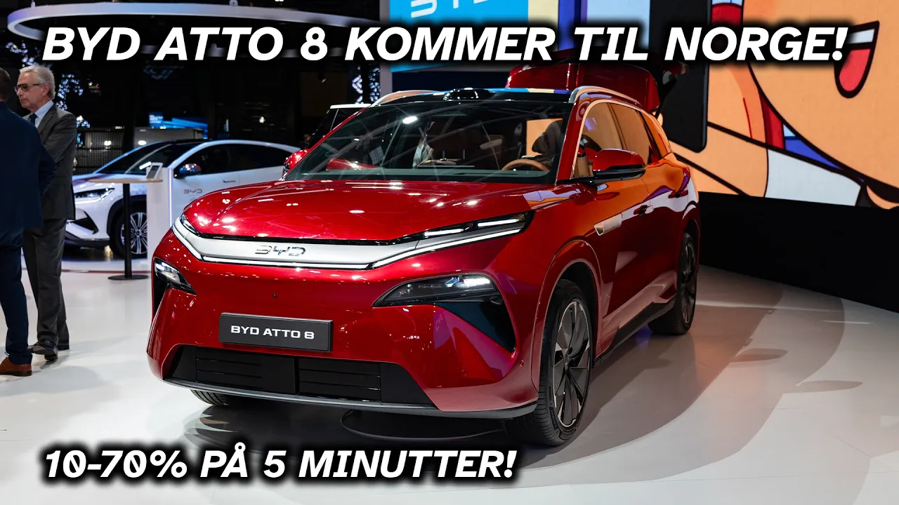 BYD Atto 8 er en 7-seter med Flash-lading!
