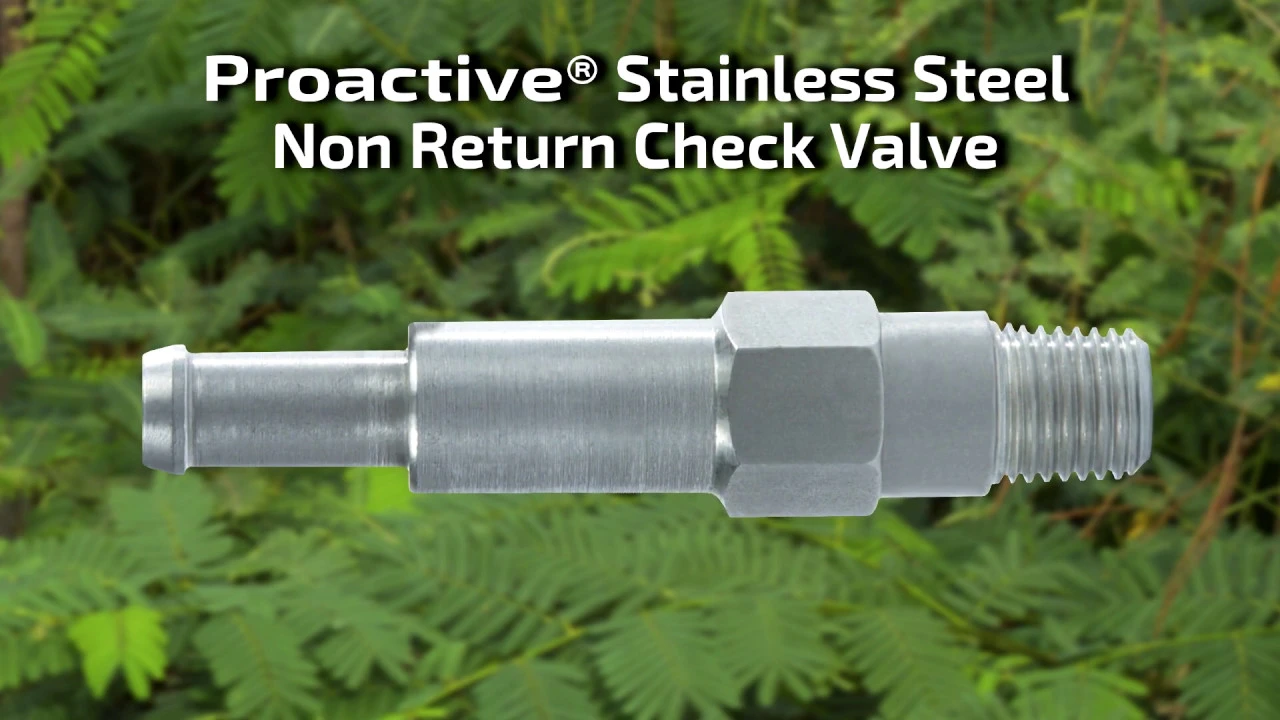 How To Install Proactive® SS Non Return Check Valve