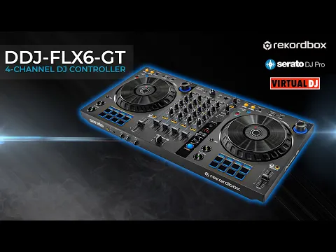 Product video thumbnail for Pioneer DJ DDJ-FLX6-GT 4-Channel DJ Controller - Rekordbox, Serato, Virtual DJ