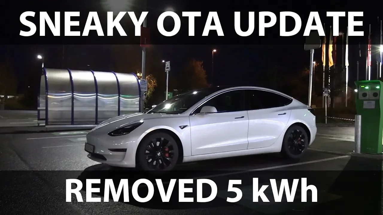 Model 3 lost 6 % battery after software update