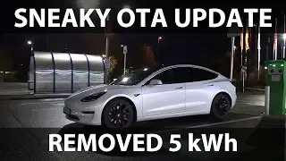 Model 3 lost 6 % battery after software update