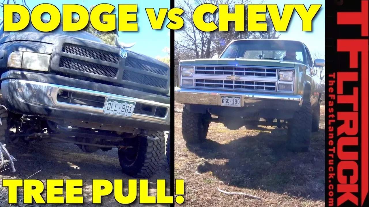 Extreme Landscaping: Pulling Down Trees with Classic Trucks! K10 Project Ep.19