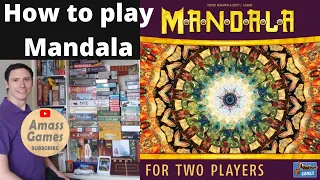 Mandala board card game - how to setup play and review: please read description! * Amass Games * HD