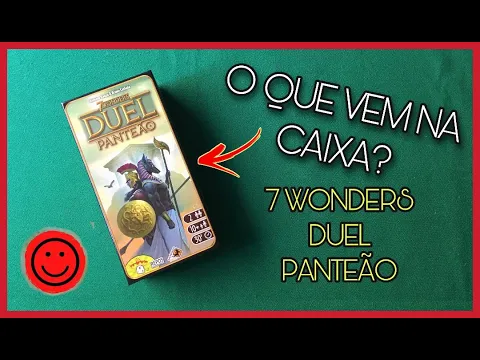 UNBOXING: 7 WONDERS DUEL PANTEÃO - GALÁPAGOS JOGOS