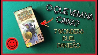 UNBOXING: 7 WONDERS DUEL PANTEÃO - GALÁPAGOS JOGOS