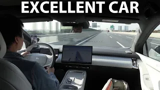 Xpeng P7+ test drive in China