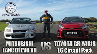 EVO VII vs GR Yaris 1.6 Circuit Pack - Shootout OLD VS NEW | Fifth Gear