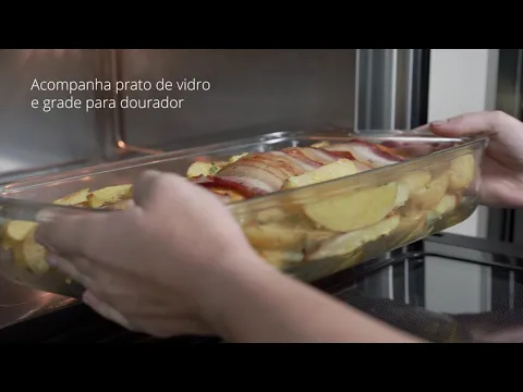 Micro-ondas 35L Inox de Embutir com Grill e Sistema Flat Plate 220V Platinium 17411-18916 Fischer