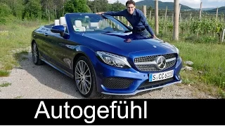 Mercedes C-Class Cabriolet FULL REVIEW test driven C400 C43 C63S C-Klasse all-new neu 2017 2016
