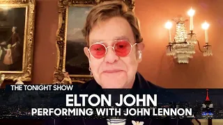 Elton John Recalls His Magical Final Performance with John Lennon | The Tonight Show